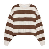 Oversized striped long sleeve