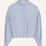 Sarah short pin stripe blouse