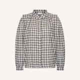 maia check blouse