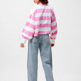 Oversized striped long sleeve