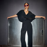 Benji structure stripe pants