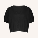 Mabel structure stripe top