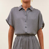 Benji silky stripe pants