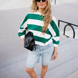 Oversized bold striped Tshirt