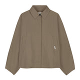 Check cape jacket