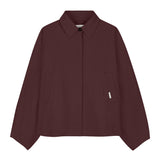 Check cape jacket