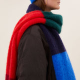 leah striped scarf
