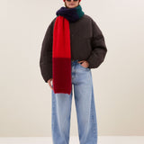leah striped scarf
