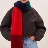 leah striped scarf