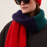 leah striped scarf