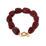 Burgundy bracelet