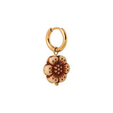 Burgundy flower hoop
