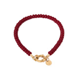 Burgundy small bracelet