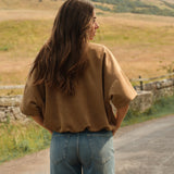 Oversized suedine jasje