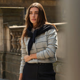 Gestreept gebreid vest