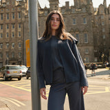 Oversized bodywarmer van wolmix