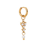 Classy pearl hoop