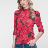 Top met bloemenprint
