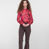 blouse met bloemendessin