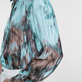 Blouse met aquarelprint