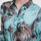 Blouse met aquarelprint