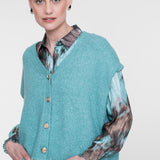 Blouse met aquarelprint