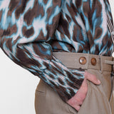 Blouse met animaldessin
