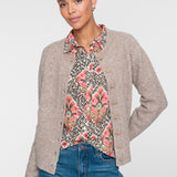 Cardigan with ruffles