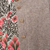 Cardigan with ruffles