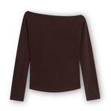 Off Shoulder Top With Pleats
