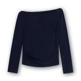 Off Shoulder Top With Pleats
