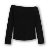Off Shoulder Top With Pleats