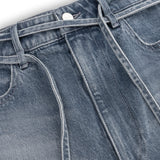 Extra Wide Leg Jeans With Cord