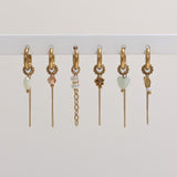 Chain natural hoop gold