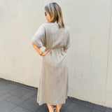 Long split dress