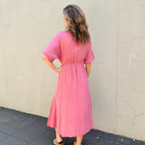 Long split dress