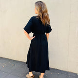 Long split dress