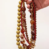 Golden olive necklace