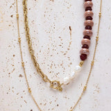 Long dots necklace
