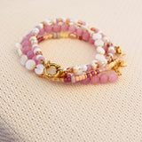 Pink snake bracelet