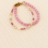 Pink snake bracelet
