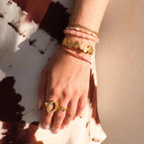 Peachy beads bracelet