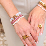 Pink snake bracelet