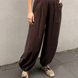 High-waisted balloon pants