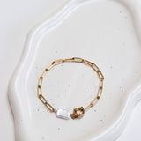 Hold on big pearl bracelet