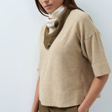 Oversized knitted t-shirt