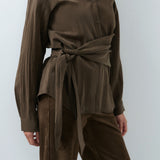 Blouse met knoopdetail