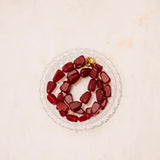 Burgundy necklace