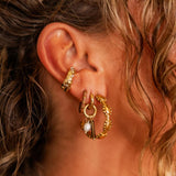 Golden romance hoop