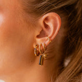 Brown dottie hoop